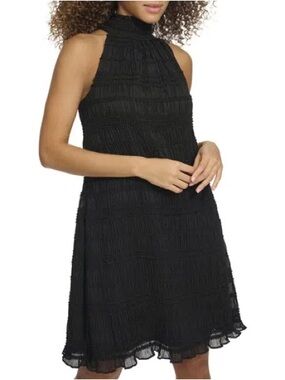 NWOT- Kensie Shirred Sheath Dress, Black, size 8